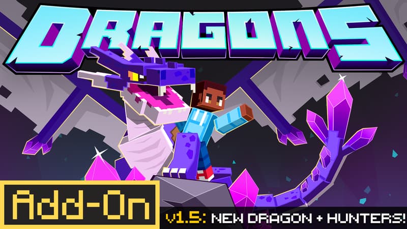 Addon Dragons Việt Hóa bởi LTVN bản v1.5 cho MCPE 1.21+.mcaddon