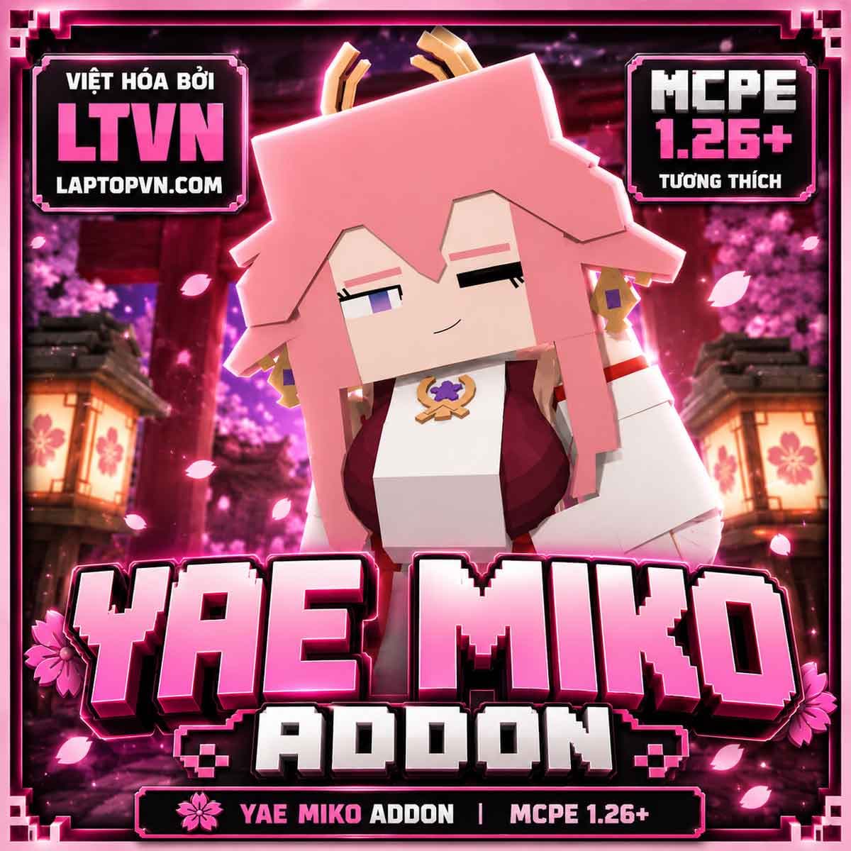 Addon Jenny Yae Miko Tiếng Việt Cho MCPE 1.26+.mcaddon